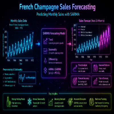 French Champagne Sales Time Series